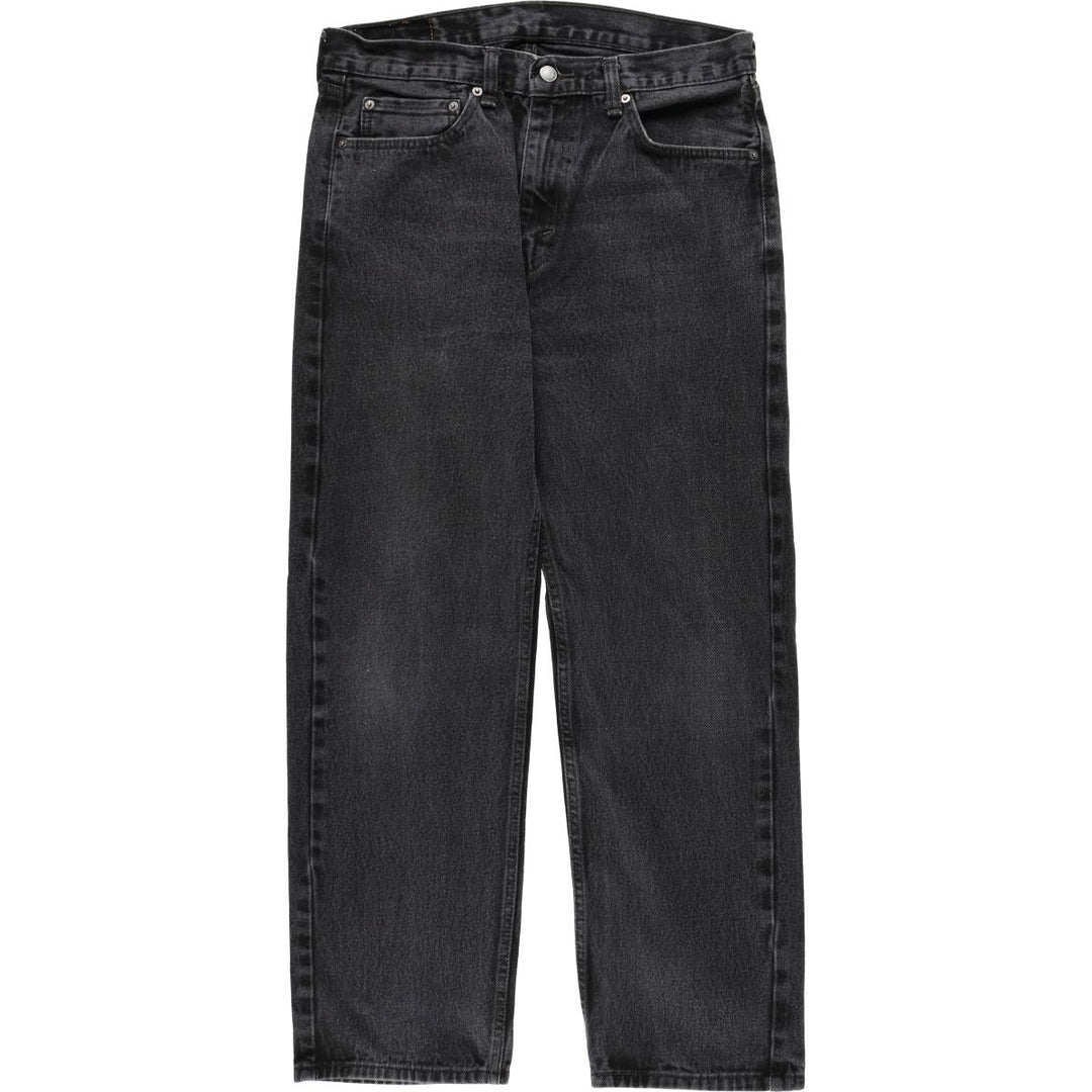 Levi's 505 Black Denim Tapered Denim Pants for Men, W34 equivalent cotton black type Vintage Second Hand
