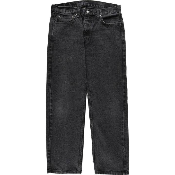 Levi's 505 Black Denim Tapered Denim Pants for Men, W34 equivalent cotton black type Vintage Second Hand