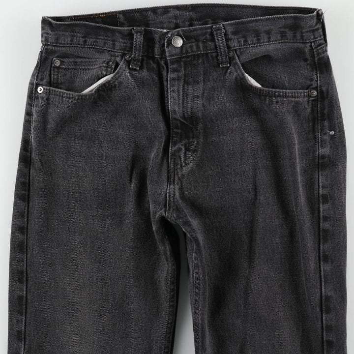Levi's 505 Black Denim Tapered Denim Pants for Men, W34 equivalent cotton black type Vintage Second Hand