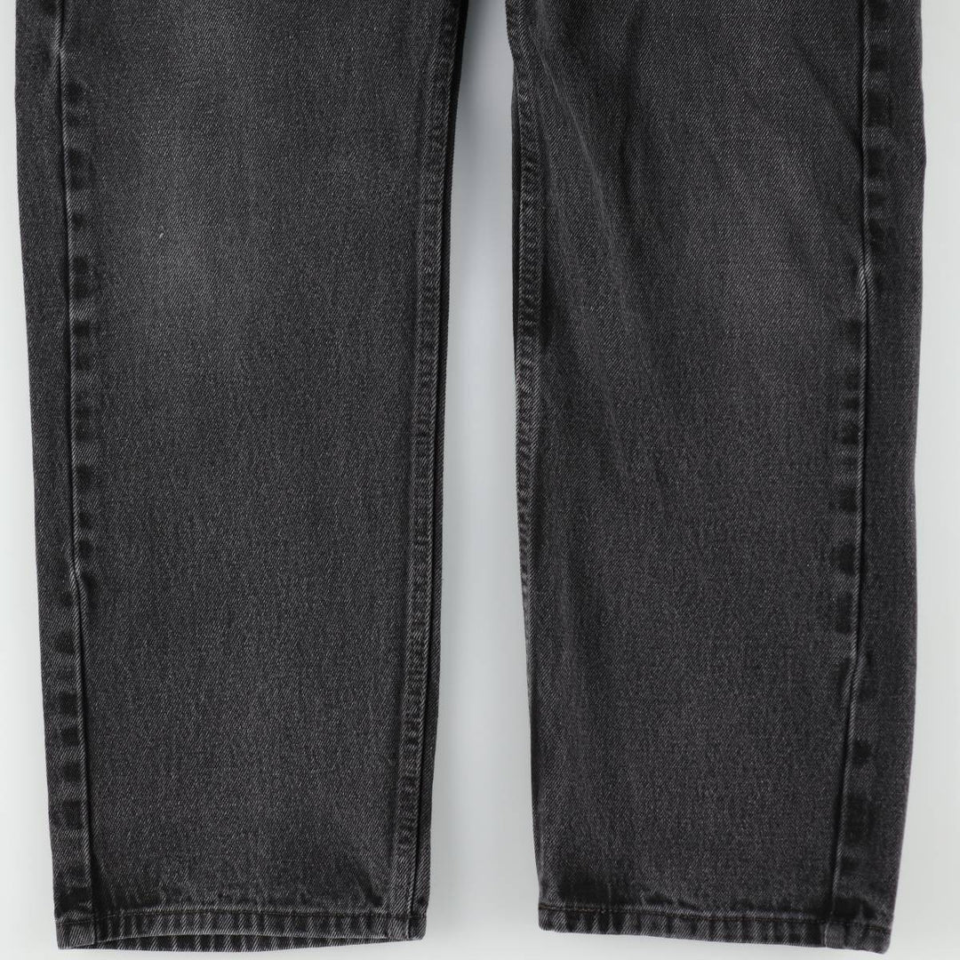 Levi's 505 Black Denim Tapered Denim Pants for Men, W34 equivalent cotton black type Vintage Second Hand