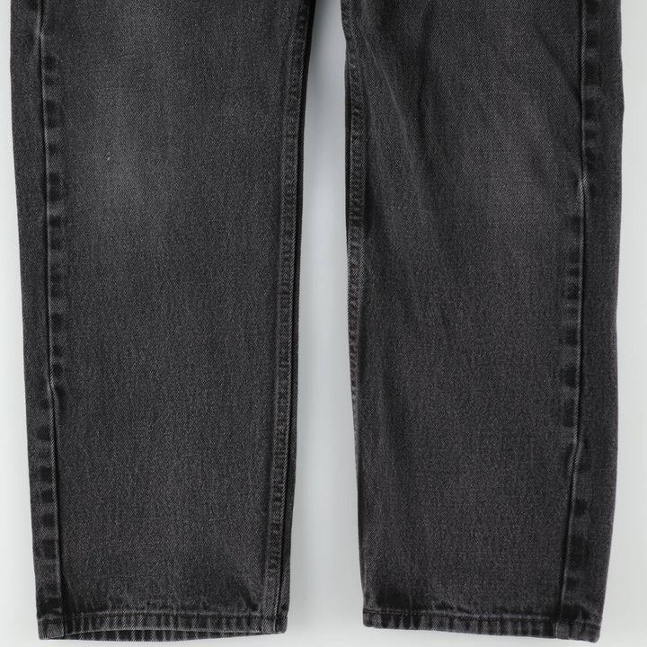 Levi's 505 Black Denim Tapered Denim Pants for Men, W34 equivalent cotton black type Vintage Second Hand