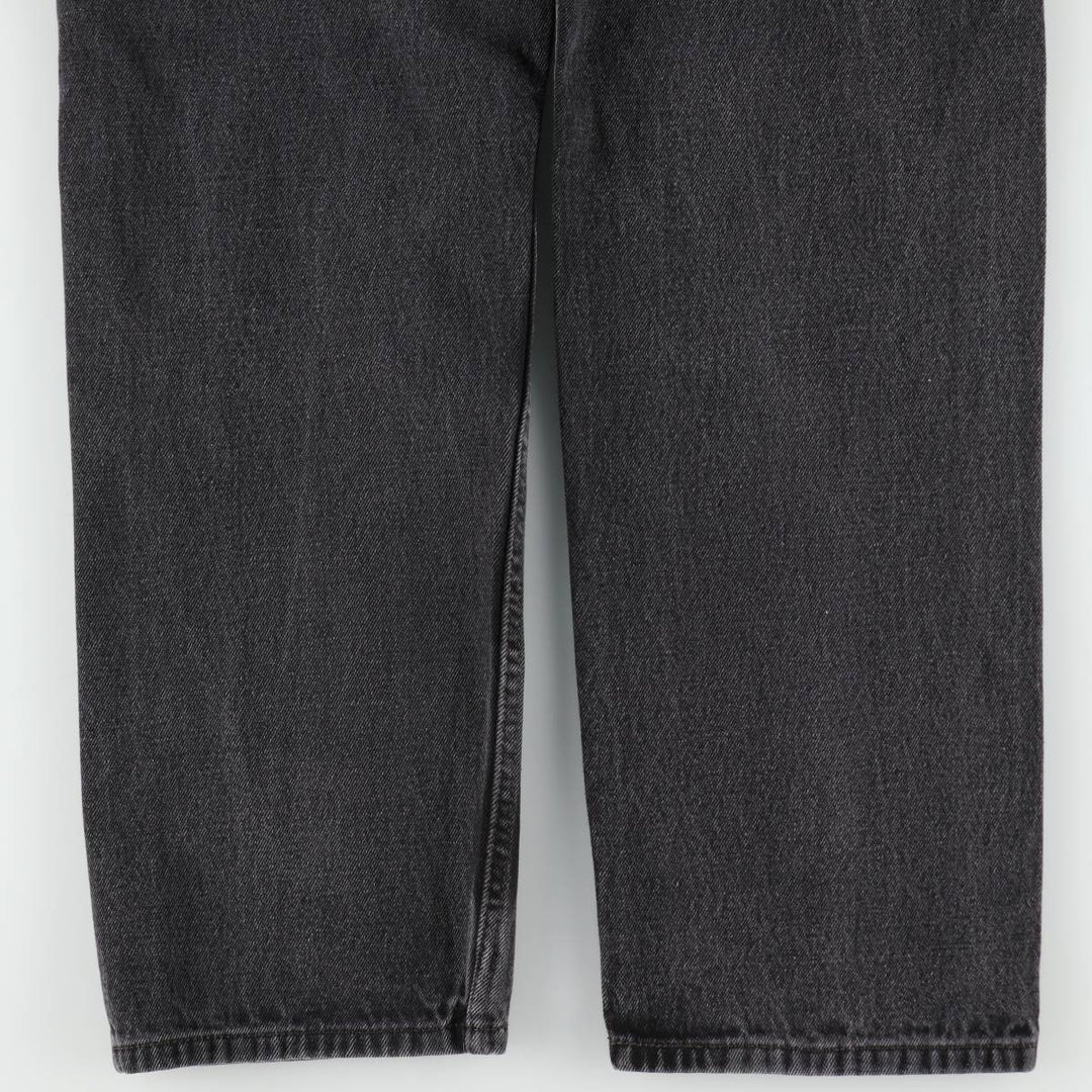Levi's 505 Black Denim Tapered Denim Pants for Men, W34 equivalent cotton black type Vintage Second Hand
