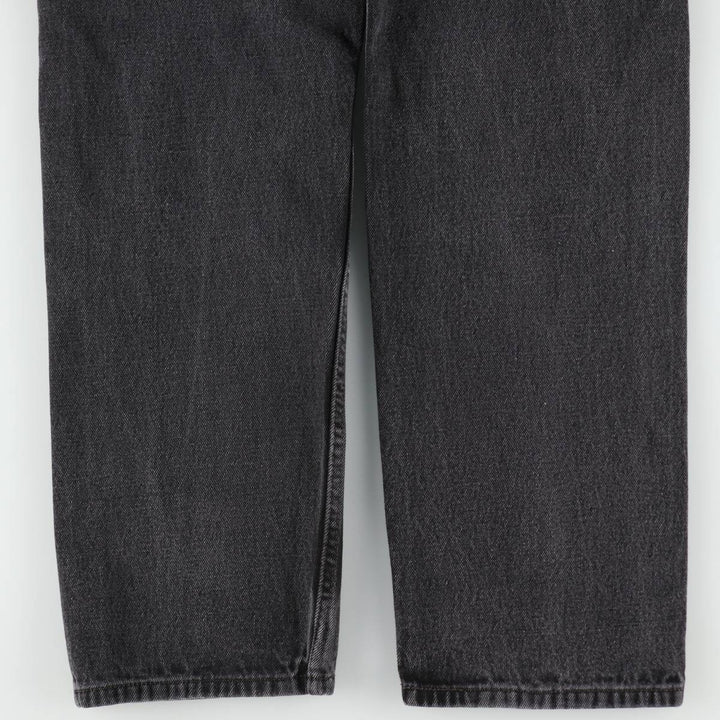 Levi's 505 Black Denim Tapered Denim Pants for Men, W34 equivalent cotton black type Vintage Second Hand
