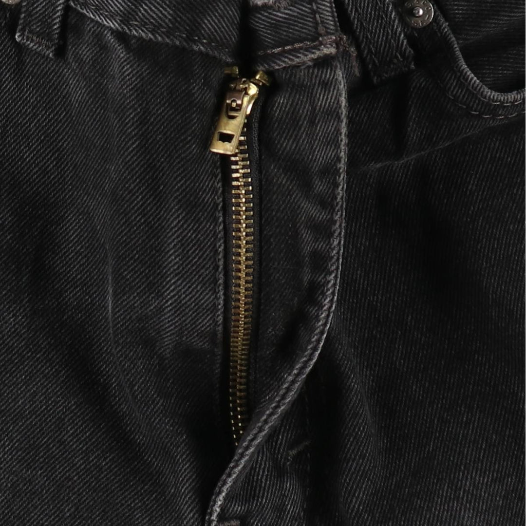 Levi's 505 Black Denim Tapered Denim Pants for Men, W34 equivalent cotton black type Vintage Second Hand