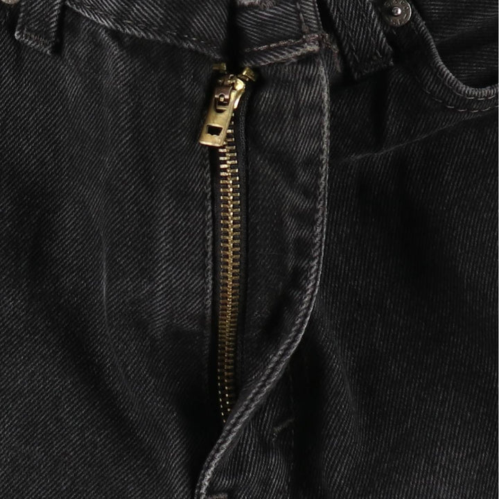 Levi's 505 Black Denim Tapered Denim Pants for Men, W34 equivalent cotton black type Vintage Second Hand