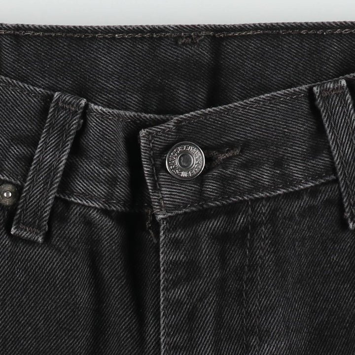 Levi's 505 Black Denim Tapered Denim Pants for Men, W34 equivalent cotton black type Vintage Second Hand