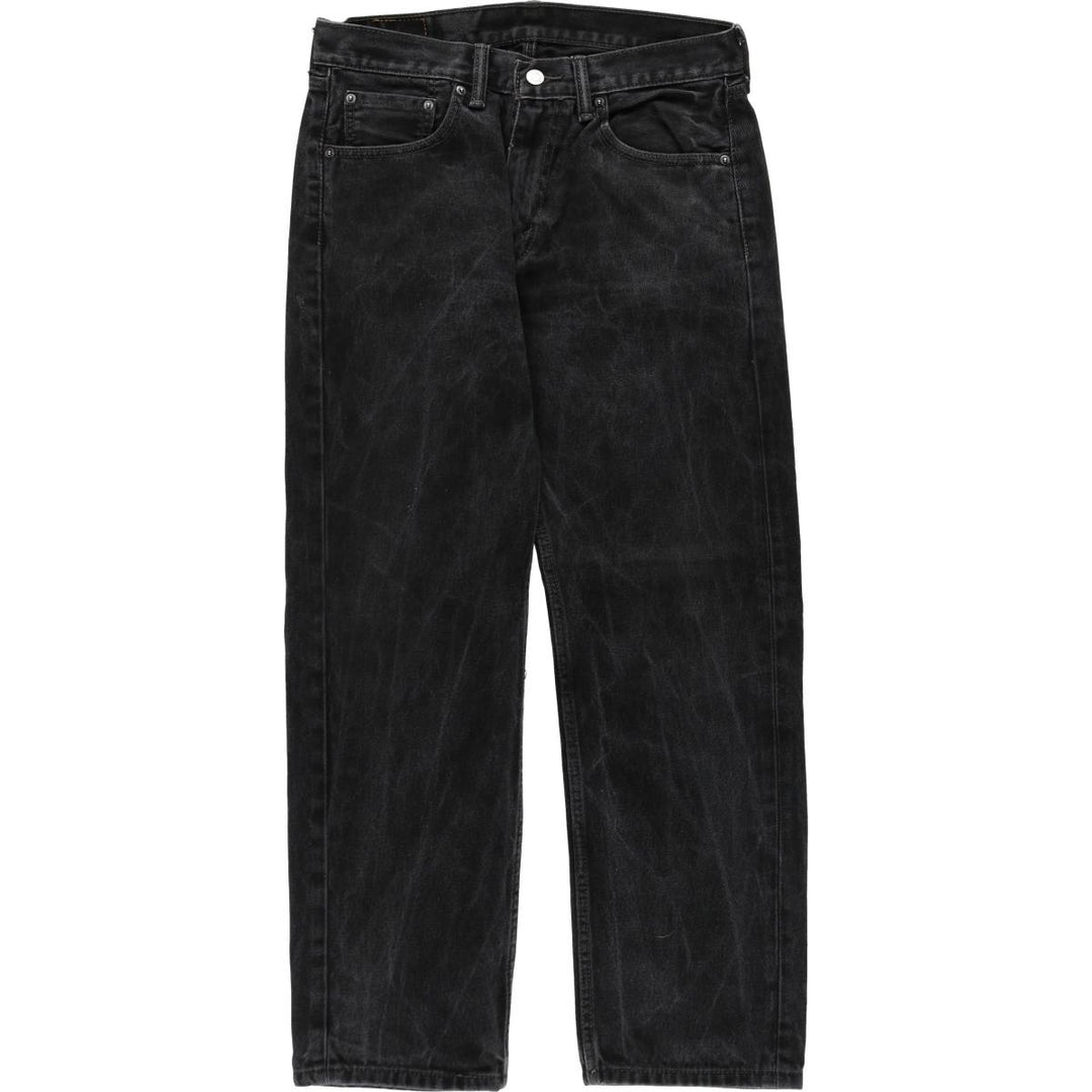 Levi's 505 Black Denim Tapered Denim Pants for Men, W33 equivalent cotton black type Vintage Second Hand