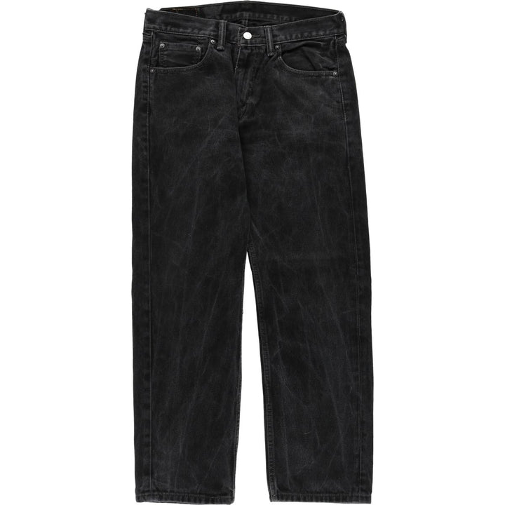 Levi's 505 Black Denim Tapered Denim Pants for Men, W33 equivalent cotton black type Vintage Second Hand