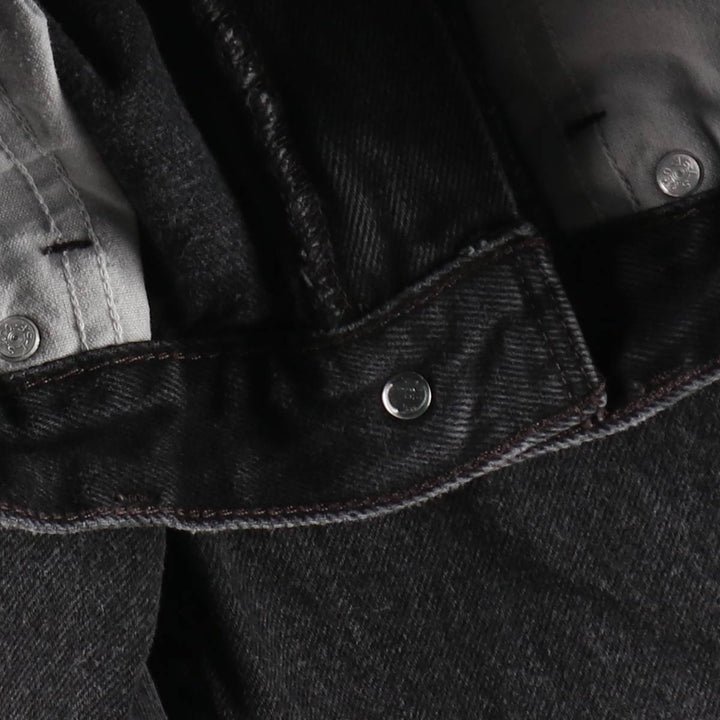 2000'S Levi's 505 Regular Fit Black Denim Tapered Denim Pants, Men's Size W31 cotton black type Vintage Second Hand
