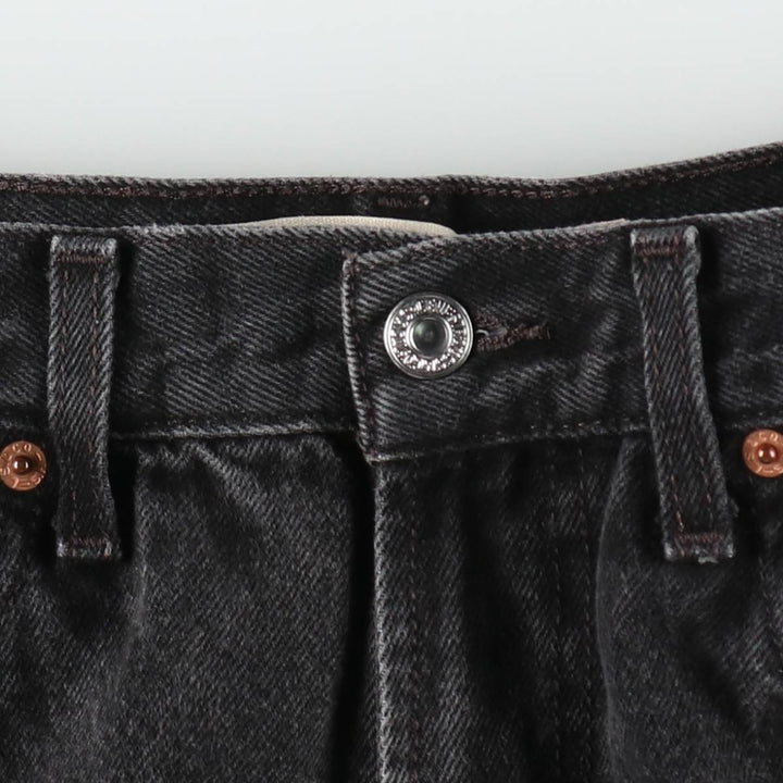 2000'S Levi's 505 Regular Fit Black Denim Tapered Denim Pants, Men's Size W31 cotton black type Vintage Second Hand