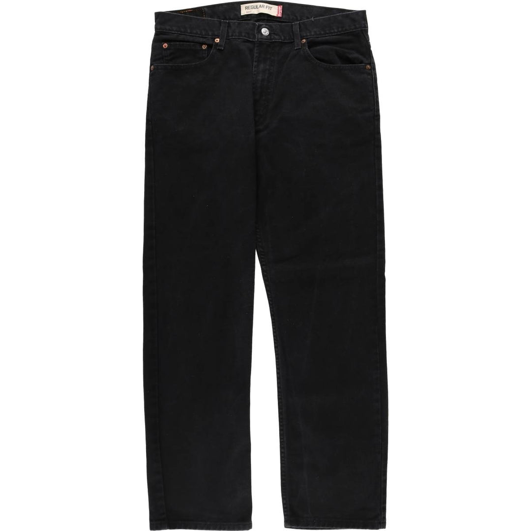 2000'S Levi's 505 Regular Fit Black Denim Tapered Denim Pants, Men's Size 36 cotton black type Vintage Second Hand