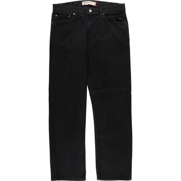 2000'S Levi's 505 Regular Fit Black Denim Tapered Denim Pants, Men's Size 36 cotton black type Vintage Second Hand