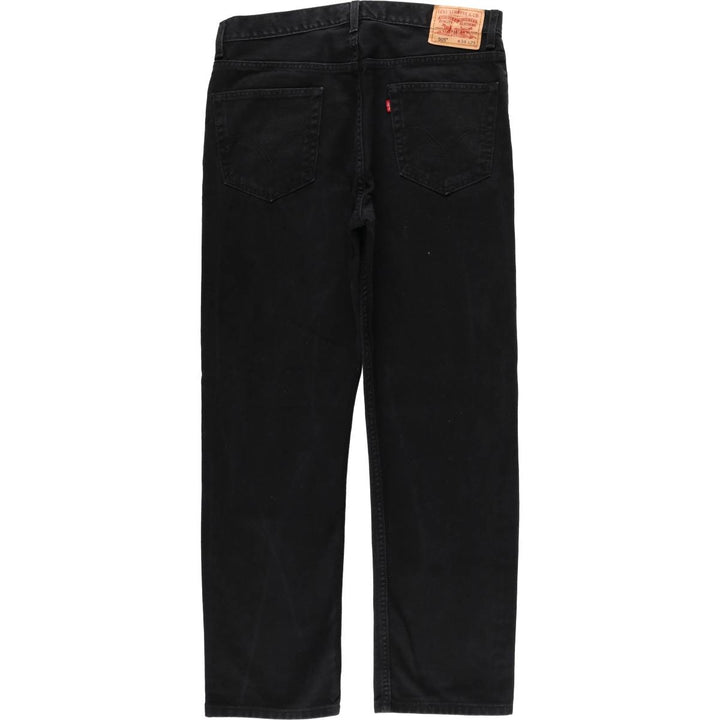 2000'S Levi's 505 Regular Fit Black Denim Tapered Denim Pants, Men's Size 36 cotton black type Vintage Second Hand