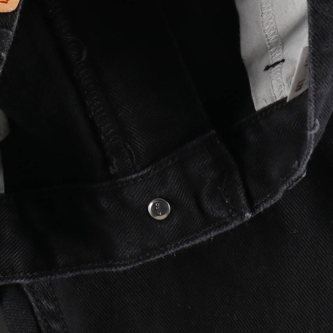 2000'S Levi's 505 Regular Fit Black Denim Tapered Denim Pants, Men's Size 36 cotton black type Vintage Second Hand