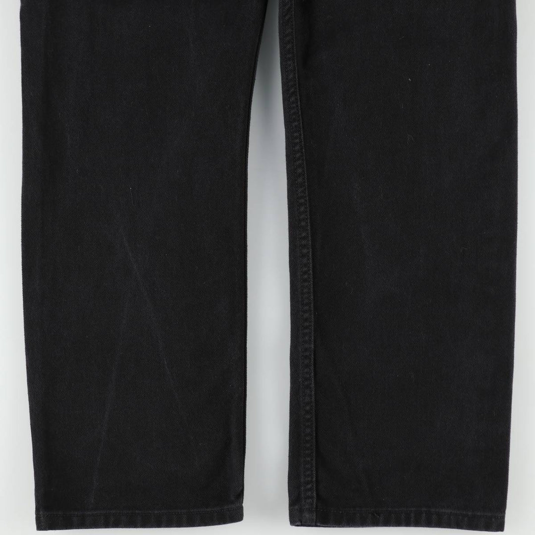 2000'S Levi's 505 Regular Fit Black Denim Tapered Denim Pants, Men's Size 36 cotton black type Vintage Second Hand