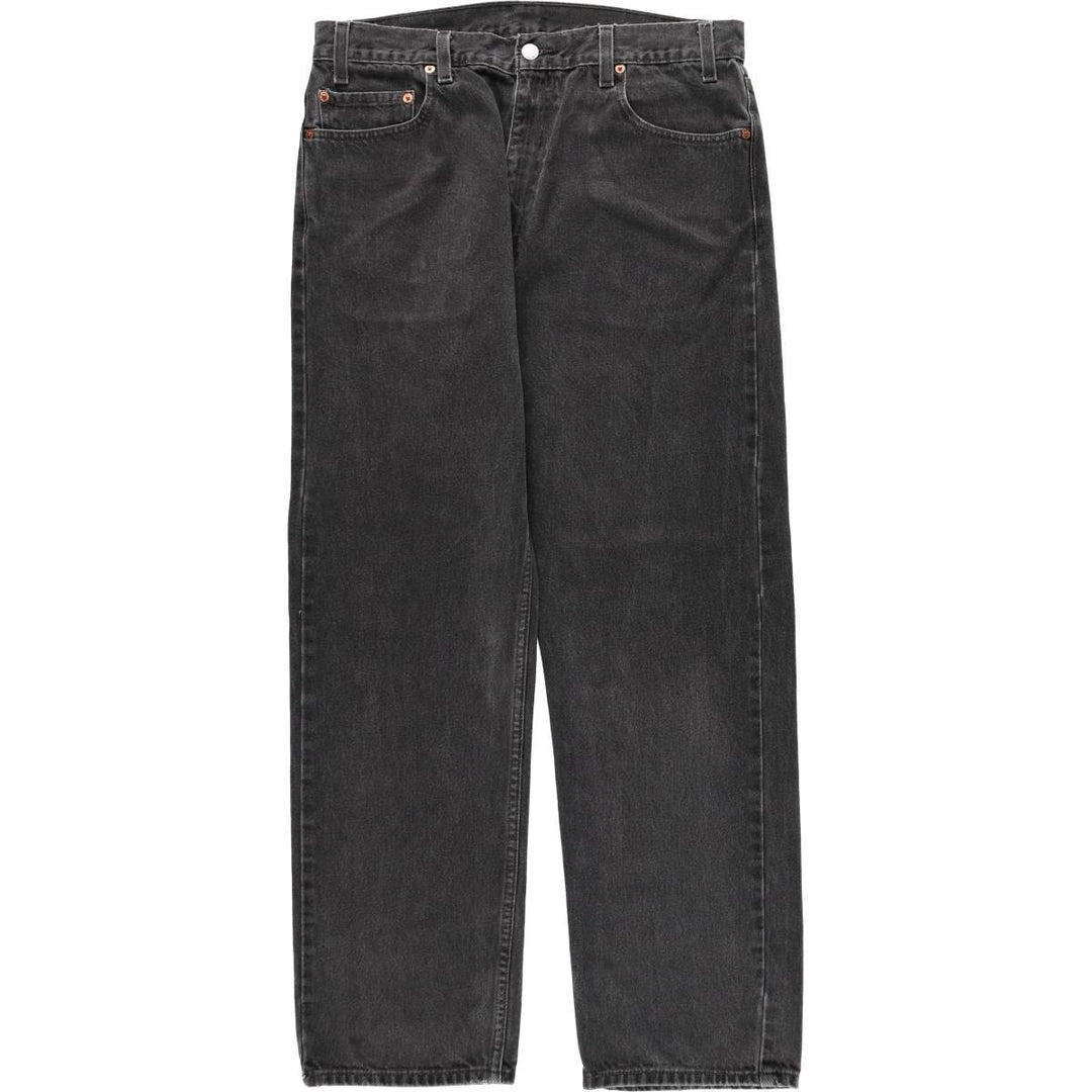 90'S Levi's 505 Black Denim Tapered Jeans, Men's Size W34 (approx.), Vintage cotton black type Vintage Second Hand
