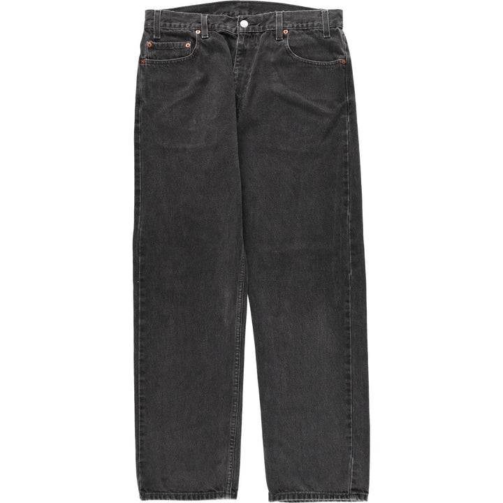 90'S Levi's 505 Black Denim Tapered Jeans, Men's Size W34 (approx.), Vintage cotton black type Vintage Second Hand