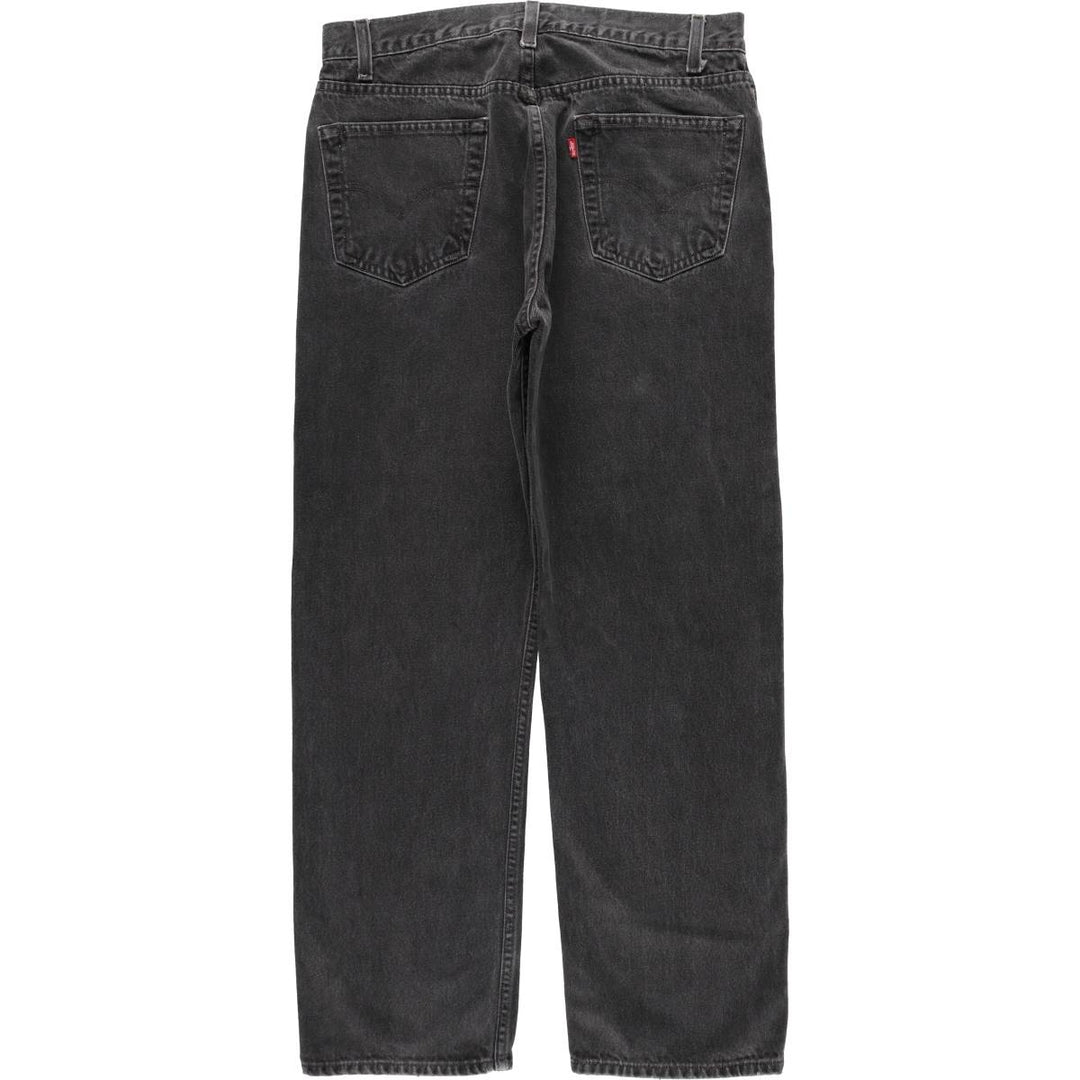 90'S Levi's 505 Black Denim Tapered Jeans, Men's Size W34 (approx.), Vintage cotton black type Vintage Second Hand