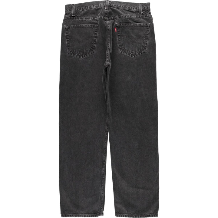 90'S Levi's 505 Black Denim Tapered Jeans, Men's Size W34 (approx.), Vintage cotton black type Vintage Second Hand