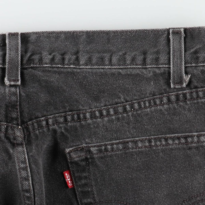 90'S Levi's 505 Black Denim Tapered Jeans, Men's Size W34 (approx.), Vintage cotton black type Vintage Second Hand