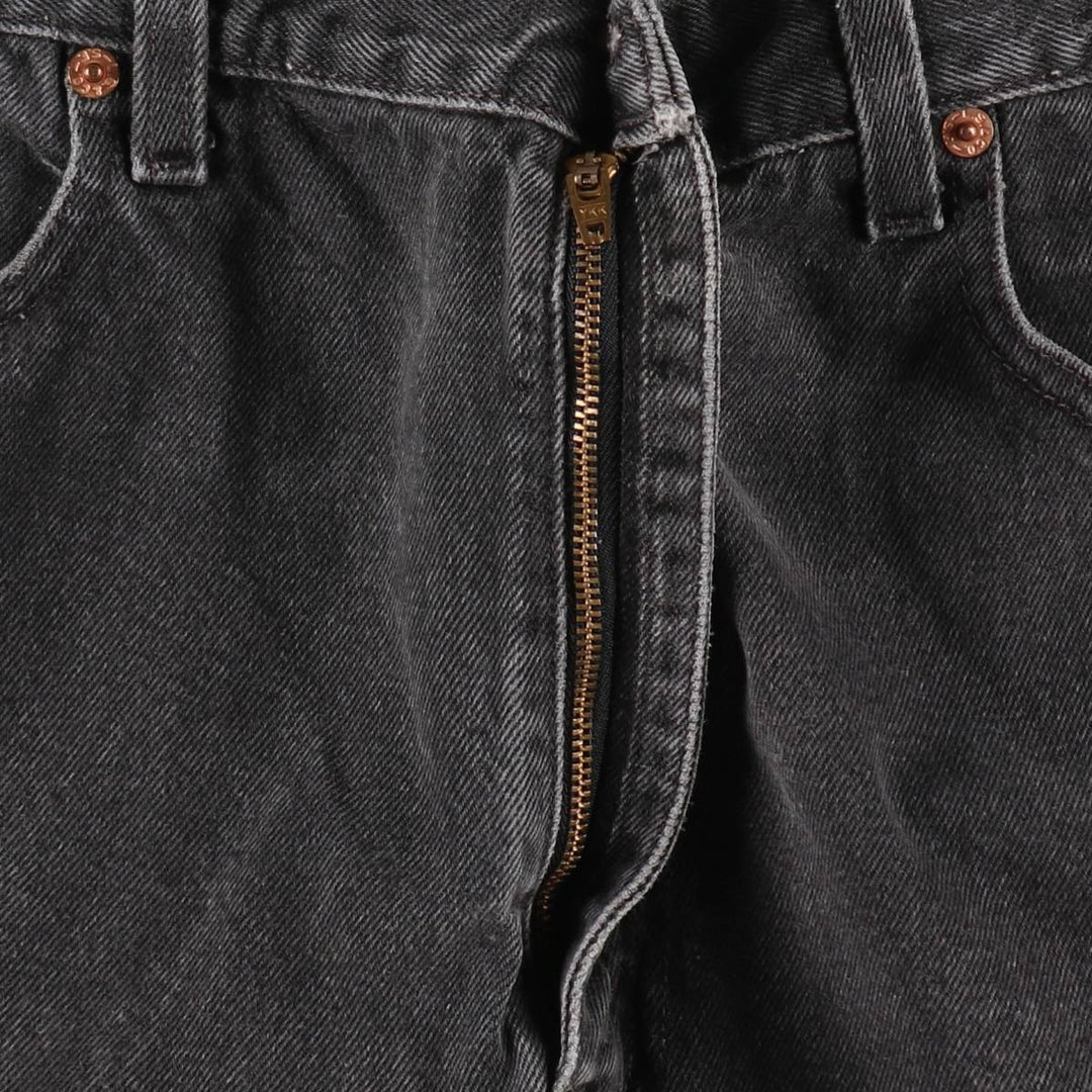 90'S Levi's 505 Black Denim Tapered Jeans, Men's Size W34 (approx.), Vintage cotton black type Vintage Second Hand