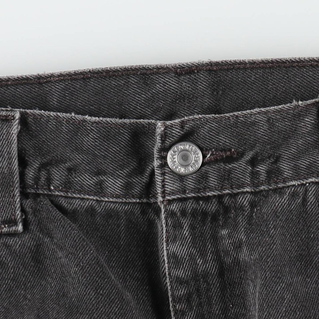 90'S Levi's 505 Black Denim Tapered Jeans, Men's Size W34 (approx.), Vintage cotton black type Vintage Second Hand
