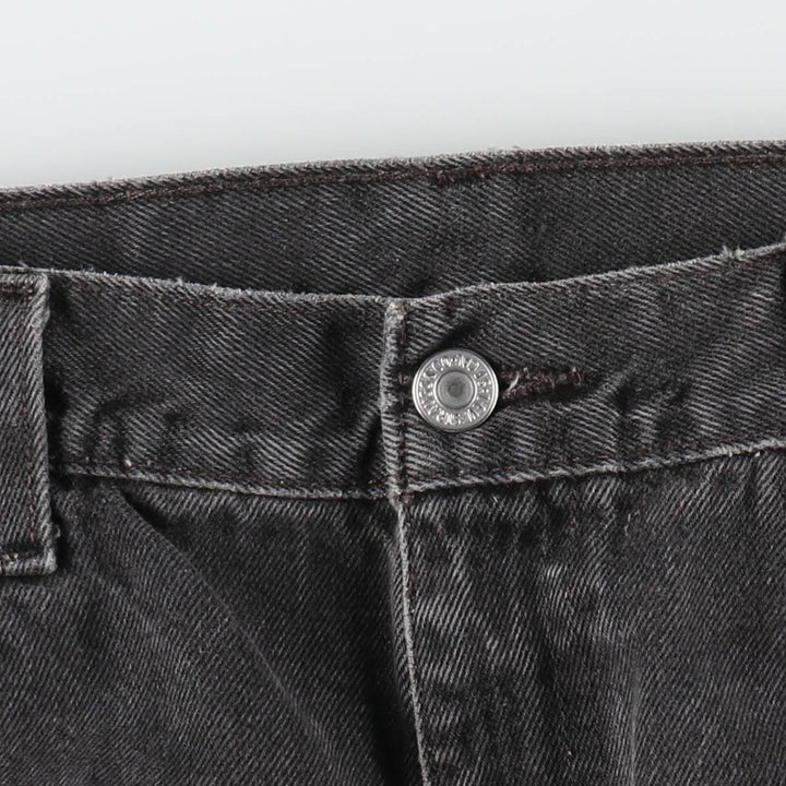 90'S Levi's 505 Black Denim Tapered Jeans, Men's Size W34 (approx.), Vintage cotton black type Vintage Second Hand