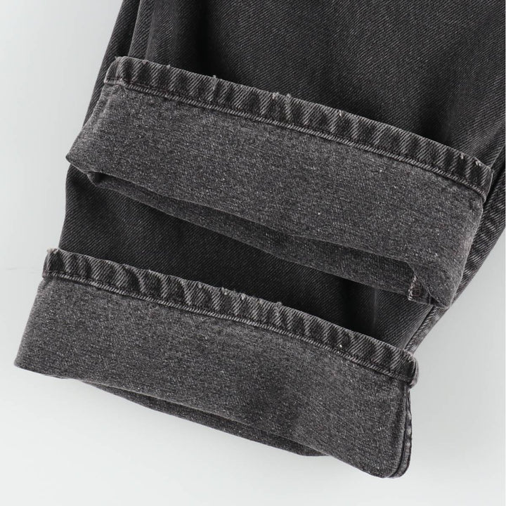 90'S Levi's 505 Black Denim Tapered Jeans, Men's Size W34 (approx.), Vintage cotton black type Vintage Second Hand