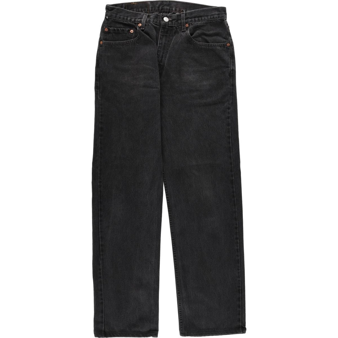 90'S Levi's 505 Black Denim Tapered Jeans, Men's Size W32 (approx.), Vintage cotton black type Vintage Second Hand