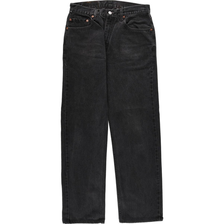 90'S Levi's 505 Black Denim Tapered Jeans, Men's Size W32 (approx.), Vintage cotton black type Vintage Second Hand