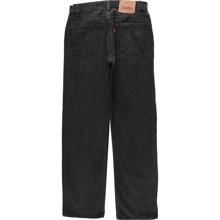 90'S Levi's 505 Black Denim Tapered Jeans, Men's Size W32 (approx.), Vintage cotton black type Vintage Second Hand