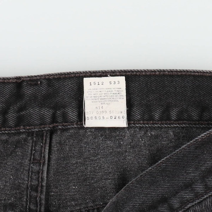 90'S Levi's 505 Black Denim Tapered Jeans, Men's Size W32 (approx.), Vintage cotton black type Vintage Second Hand