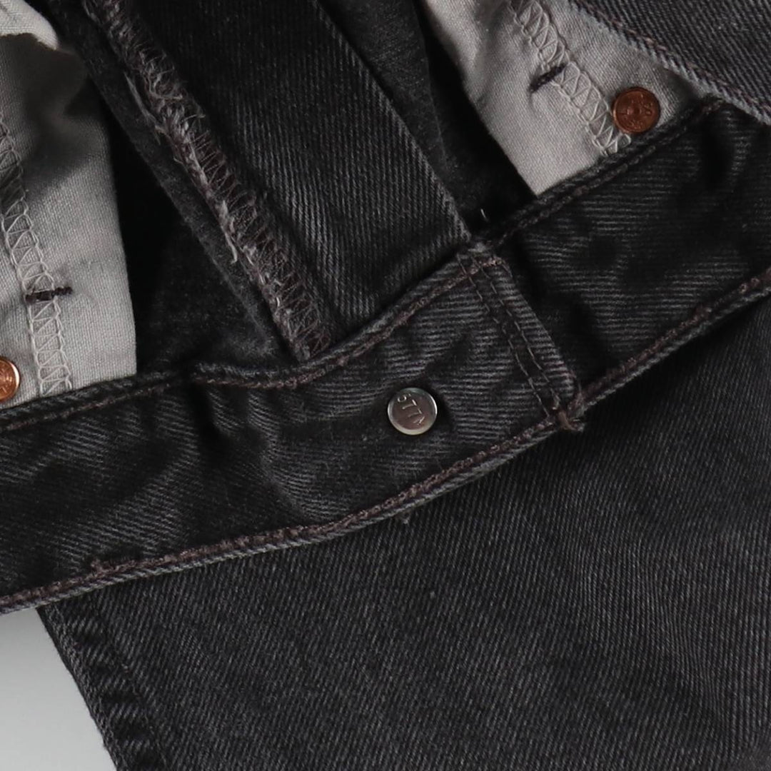 90'S Levi's 505 Black Denim Tapered Jeans, Men's Size W32 (approx.), Vintage cotton black type Vintage Second Hand