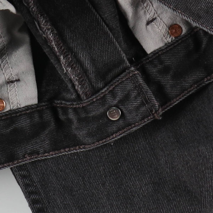 90'S Levi's 505 Black Denim Tapered Jeans, Men's Size W32 (approx.), Vintage cotton black type Vintage Second Hand