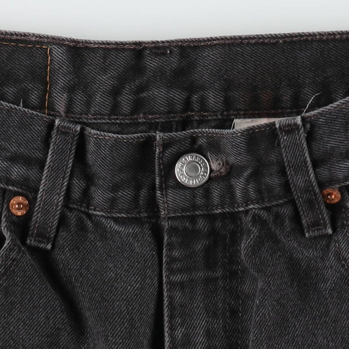90'S Levi's 505 Black Denim Tapered Jeans, Men's Size W32 (approx.), Vintage cotton black type Vintage Second Hand
