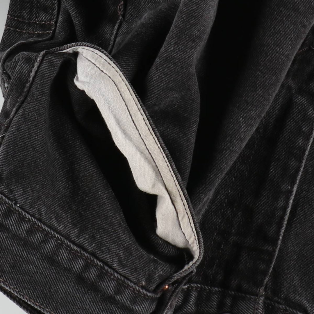 90'S Levi's 505 Black Denim Tapered Jeans, Men's Size W32 (approx.), Vintage cotton black type Vintage Second Hand
