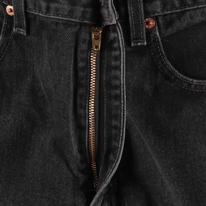 2000'S Levi's 505 Regular Fit Straight Leg Tapered Denim Pants, Black Denim, Men's Size W31 cotton black type Vintage Second Hand