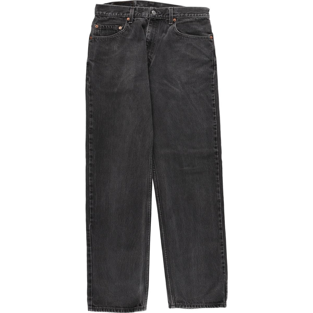 90'S Levi's 505 Black Denim Tapered Jeans, Men's Size W32 (approx.), Vintage cotton black type Vintage Second Hand