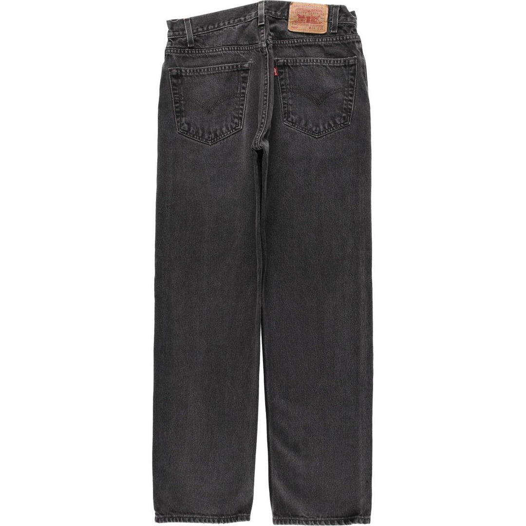 90'S Levi's 505 Black Denim Tapered Jeans, Men's Size W32 (approx.), Vintage cotton black type Vintage Second Hand