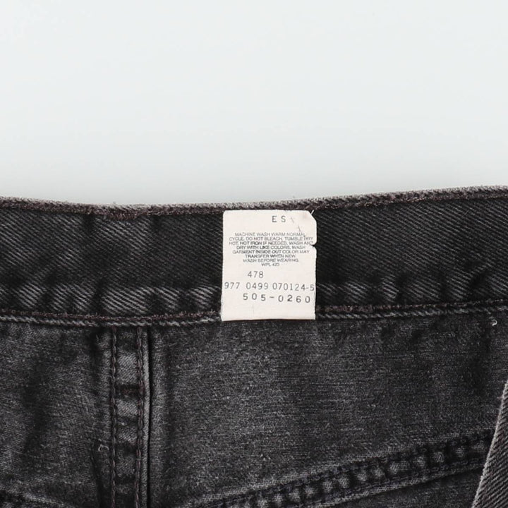 90'S Levi's 505 Black Denim Tapered Jeans, Men's Size W32 (approx.), Vintage cotton black type Vintage Second Hand