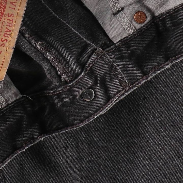 90'S Levi's 505 Black Denim Tapered Jeans, Men's Size W32 (approx.), Vintage cotton black type Vintage Second Hand