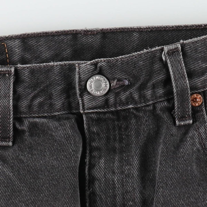 90'S Levi's 505 Black Denim Tapered Jeans, Men's Size W32 (approx.), Vintage cotton black type Vintage Second Hand