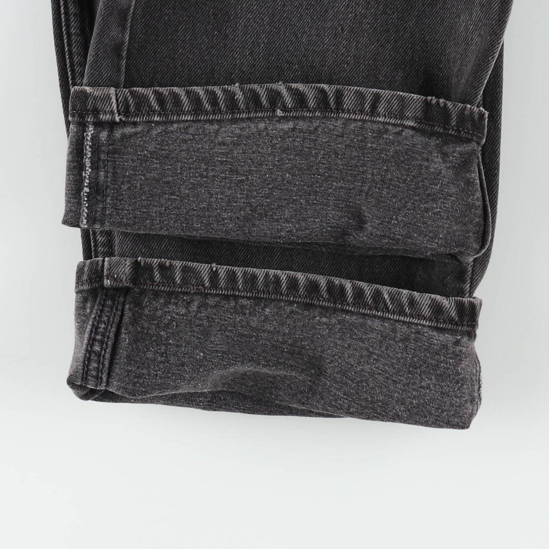 90'S Levi's 505 Black Denim Tapered Jeans, Men's Size W32 (approx.), Vintage cotton black type Vintage Second Hand