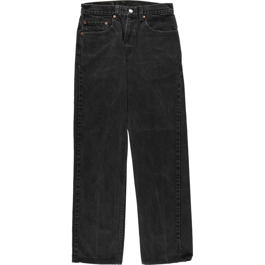 90'S Levi's 505 Black Denim Tapered Jeans, Men's Size W30 (approx.), Vintage cotton black type Vintage Second Hand