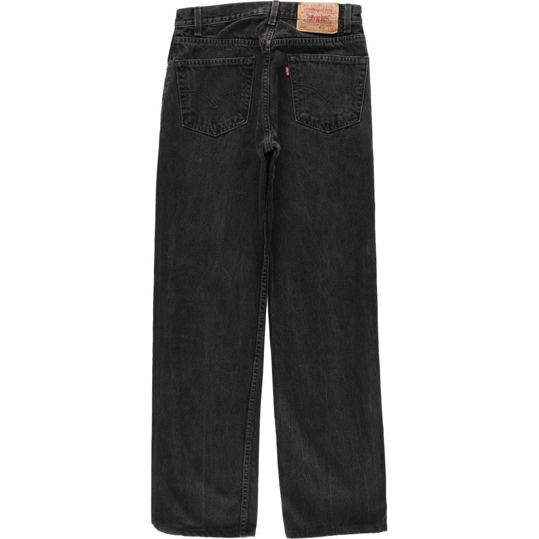 90'S Levi's 505 Black Denim Tapered Jeans, Men's Size W30 (approx.), Vintage cotton black type Vintage Second Hand