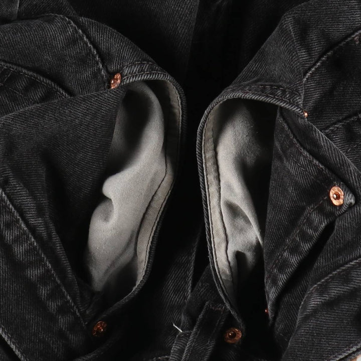 90'S Levi's 505 Black Denim Tapered Jeans, Men's Size W30 (approx.), Vintage cotton black type Vintage Second Hand