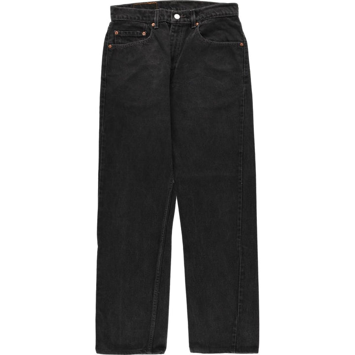 90'S Levi's 505 Black Denim Tapered Jeans, Men's Size W31 (approx.), Vintage cotton black type Vintage Second Hand