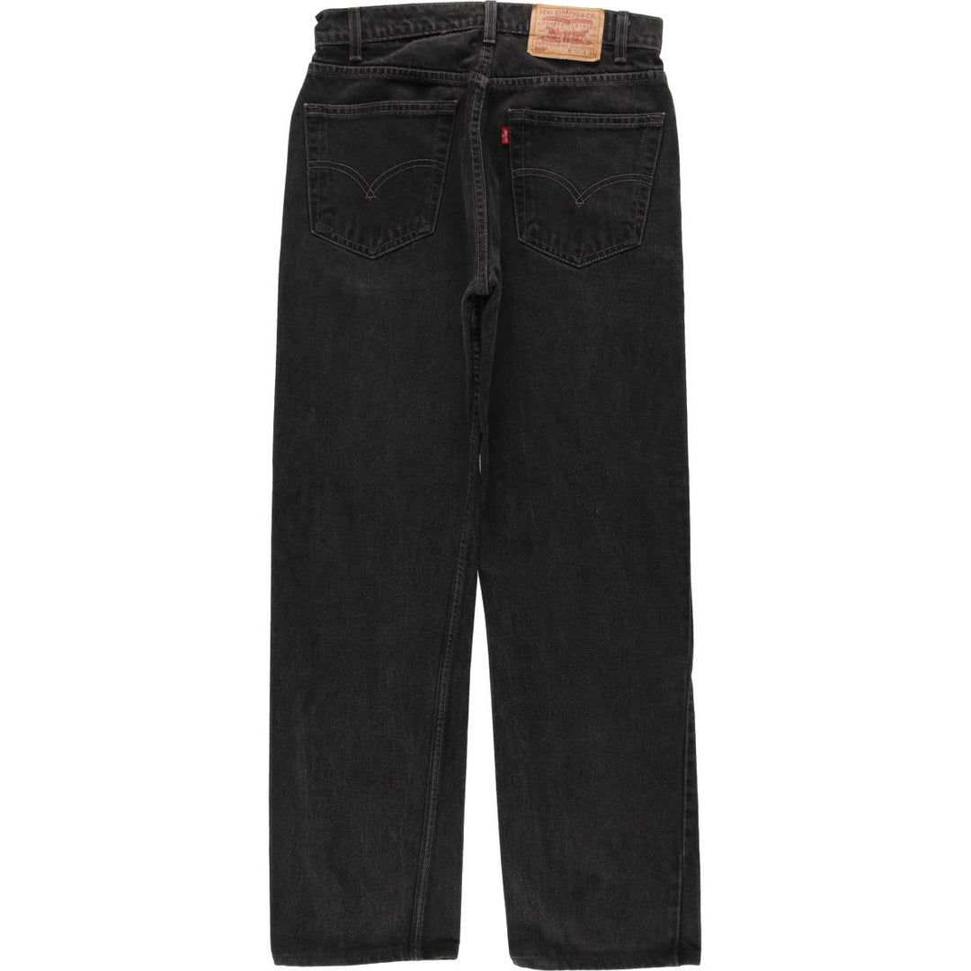 90'S Levi's 505 Black Denim Tapered Jeans, Men's Size W31 (approx.), Vintage cotton black type Vintage Second Hand