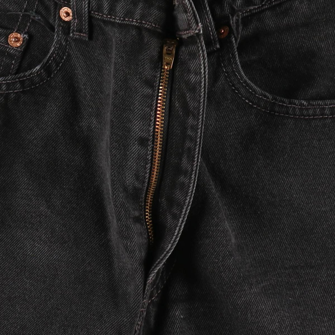 90'S Levi's 505 Black Denim Tapered Jeans, Men's Size W31 (approx.), Vintage cotton black type Vintage Second Hand