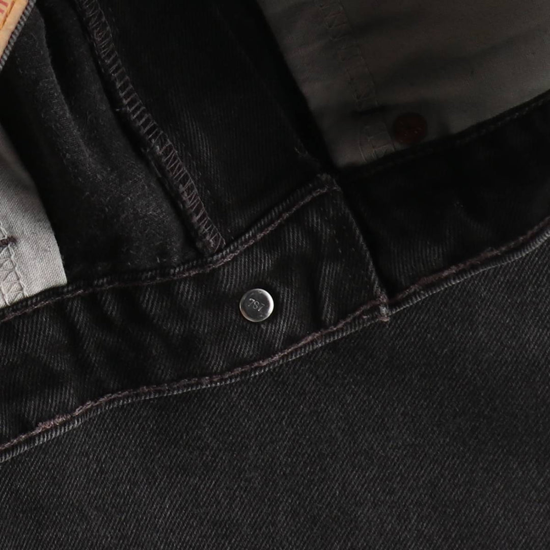 90'S Levi's 505 Black Denim Tapered Jeans, Men's Size W31 (approx.), Vintage cotton black type Vintage Second Hand
